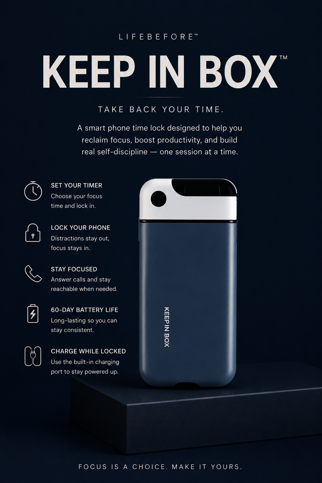 Keepin Box – Smart Phone Time Lock